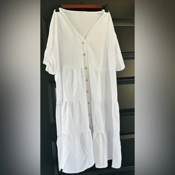 chinese dress ladies LA LEELA Women's Summer Loose Vacation House Wear Swing Dresses PURPLE  P04567 main image 0